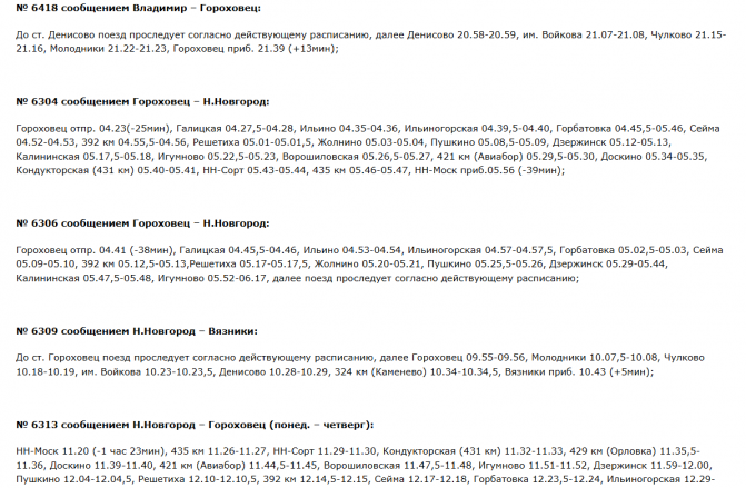 Расписание нескольких электричек изменится в Нижегородской области в мае - фото 6