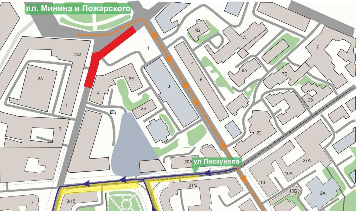 Часть улицы Алексеевской закроют в Нижнем Новгороде на месяц - фото 1