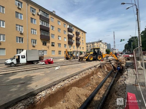 Пробки и раскопки. Проверяем, как ремонтируют трамвайные пути в Нижнем Новгороде - фото 36