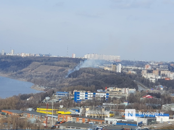 Парк «Швейцария» загорелся в Нижнем Новгороде