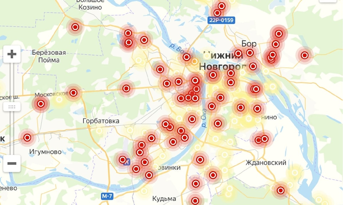 Карта коронавируса в нижегородской области по районам на сегодня