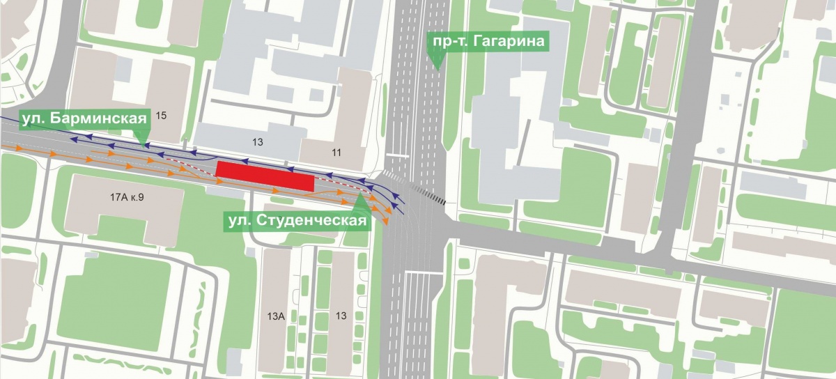 Часть улицы Студенческой перекроют в Нижнем Новгороде из-за ремонта сетей - фото 1