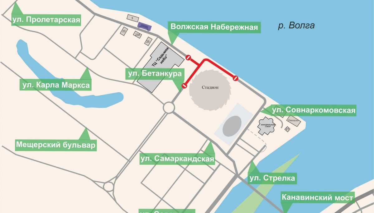 Движение будет приостановлено у стадиона на Стрелке 9 августа - фото 1