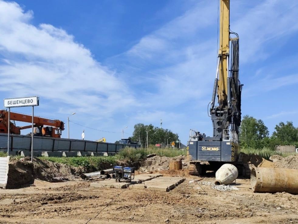 Появились новые фотографии строительства дублера проспекта Гагарина  - фото 1