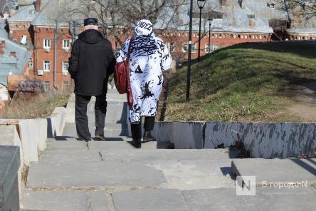Ремонт лестниц и удаление ржавчины ведется на набережной Федоровского в Нижнем Новгороде
