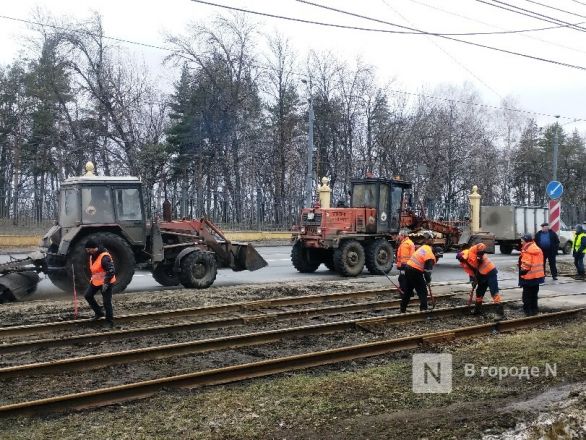 Демонтаж трамвайных рельсов начался на проспекте Гагарина - фото 11